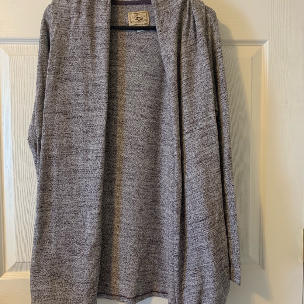 UGG Purple Open Front Cardigan
